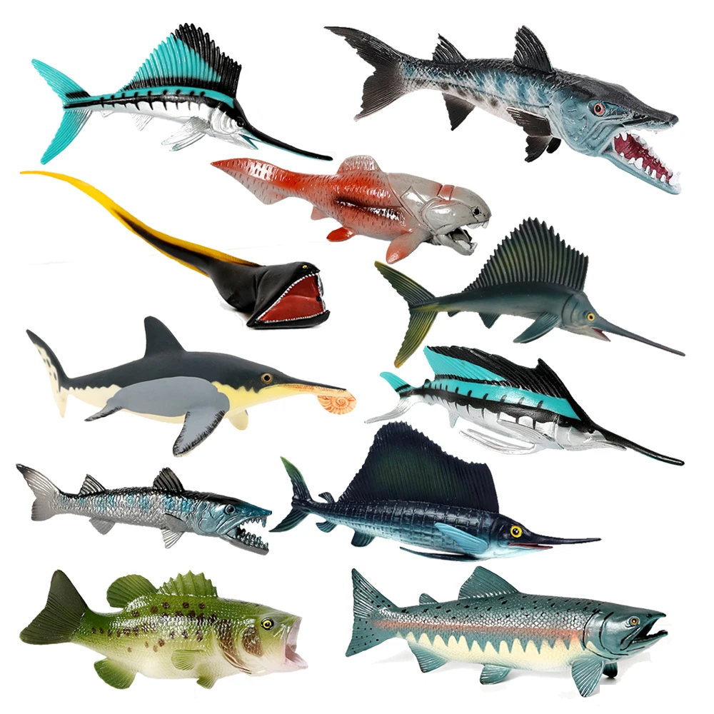 Kids Toys Reviews - Deniz hayvanları oyuncaklar Billfish yelken balığı