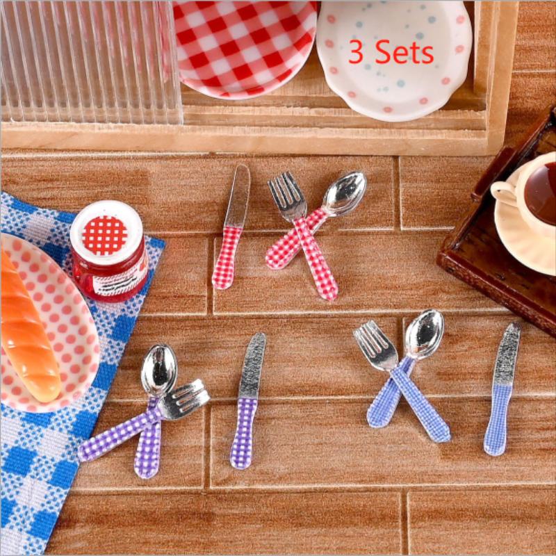 3 takım Dollhouse Minyatür Mut - Kids Toys Kitchen Set incelemesi ve fiyatı